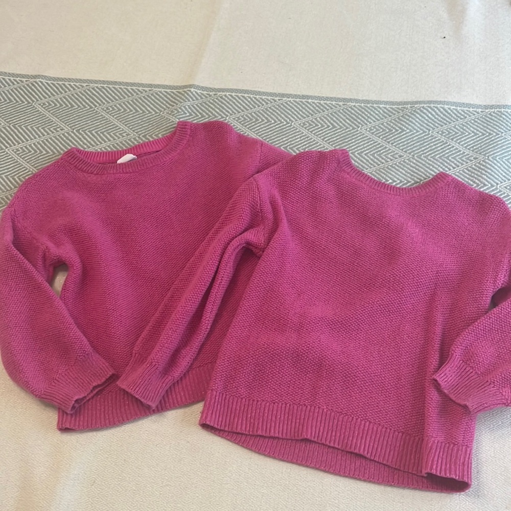 Sparkley knit Gap sweaters 18m and 3T